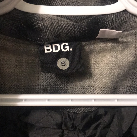 BDG Grey Pea hooded coat - Picture 2 of 7